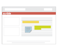 Use the toolbar to annotate web pages