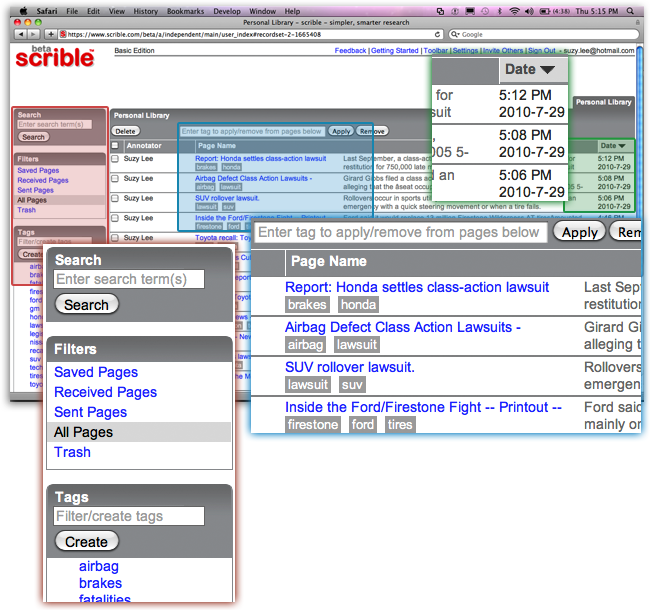personal Library screenshot